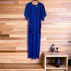 Eliza J Women Formal Royal Blue Jumpsuit Dress Size 4 Wedding Dress Party Outfit